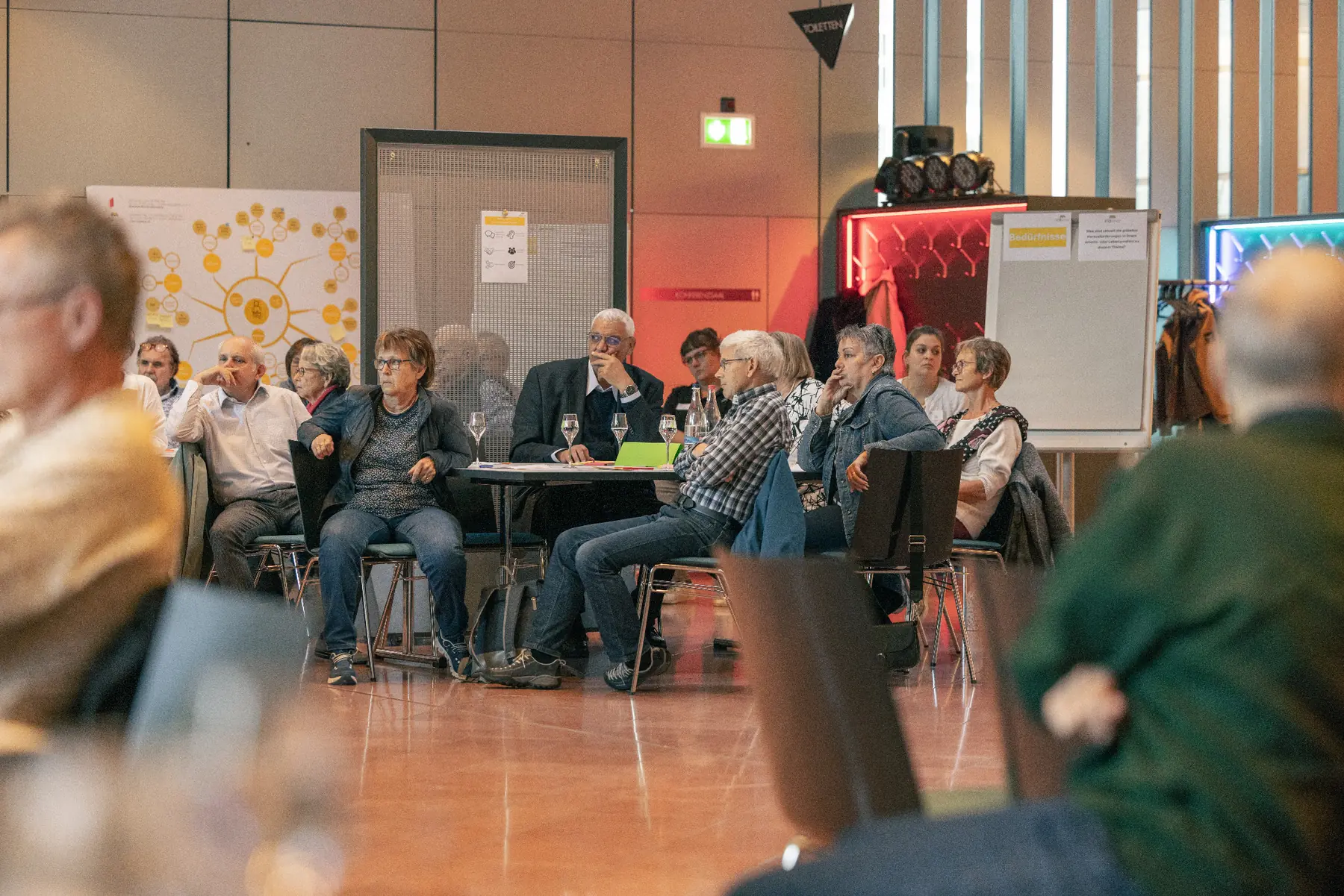 Teilnehmende bei einer Veranstaltung von vispsilver 60+ in Visp.